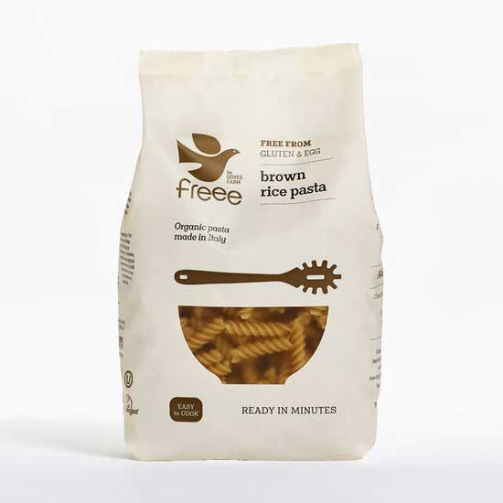 Βιολογικές Βίδες από Ρύζι Ολικής Άλεσης Doves (500g)