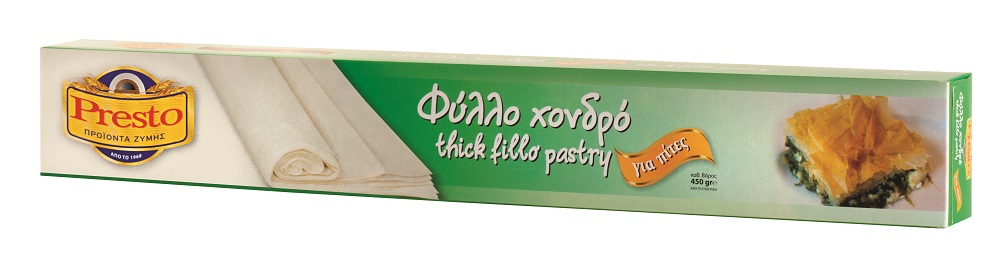 Φύλλο Κρούστας Χονδρό Κατεψυγμένο Presto (450 g)