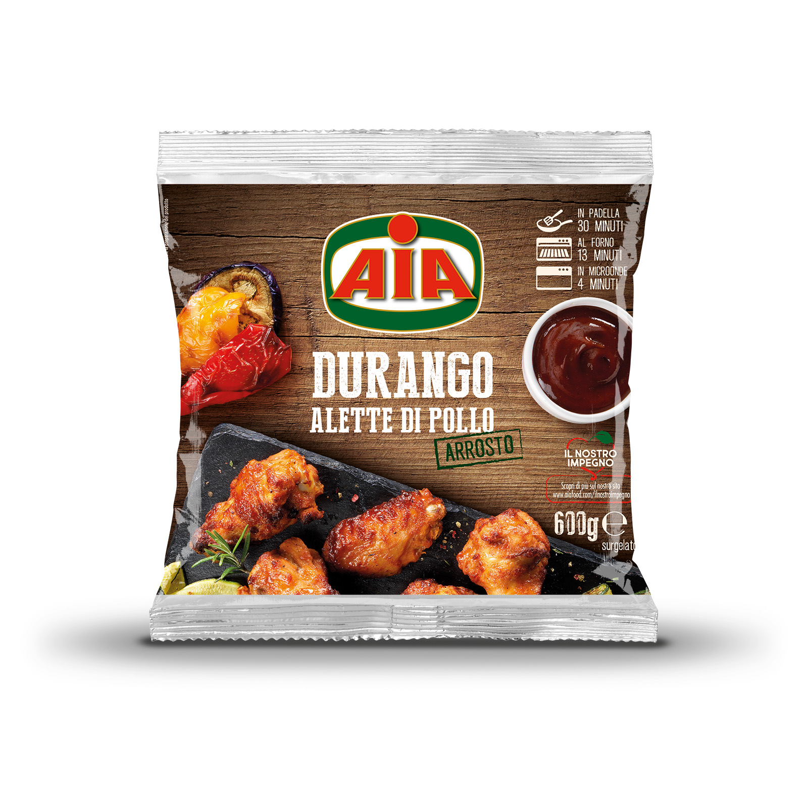 Φτερούγες κοτόπουλου BBQ κατεψυγμένα ΑΙΑ (600g)