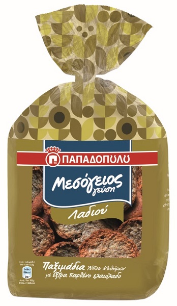Παξιμάδια Λαδιού Μεσόγειος Γεύση Παπαδοπούλου (350g)