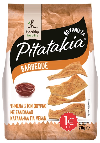 Σνακ με Γεύση Bardeque Pitatakia Healthy Habits (70g)