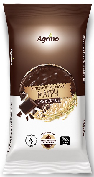 Ρυζογκοφρέτα με Μαύρη Σοκολάτα Agrino (60g)