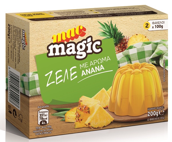 Ζελέ με Άρωμα Ανανά Mac Magic (200g)