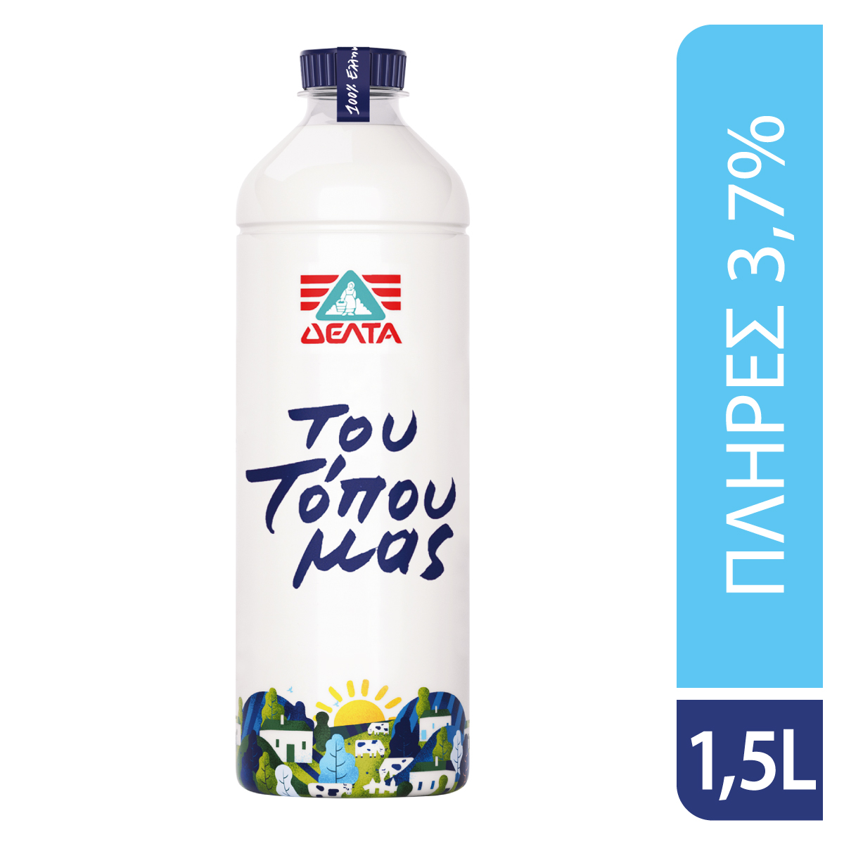 Δέλτα Γάλα Του Τόπου Μας 3,7% λιπαρά Δέλτα (1,5 lt)