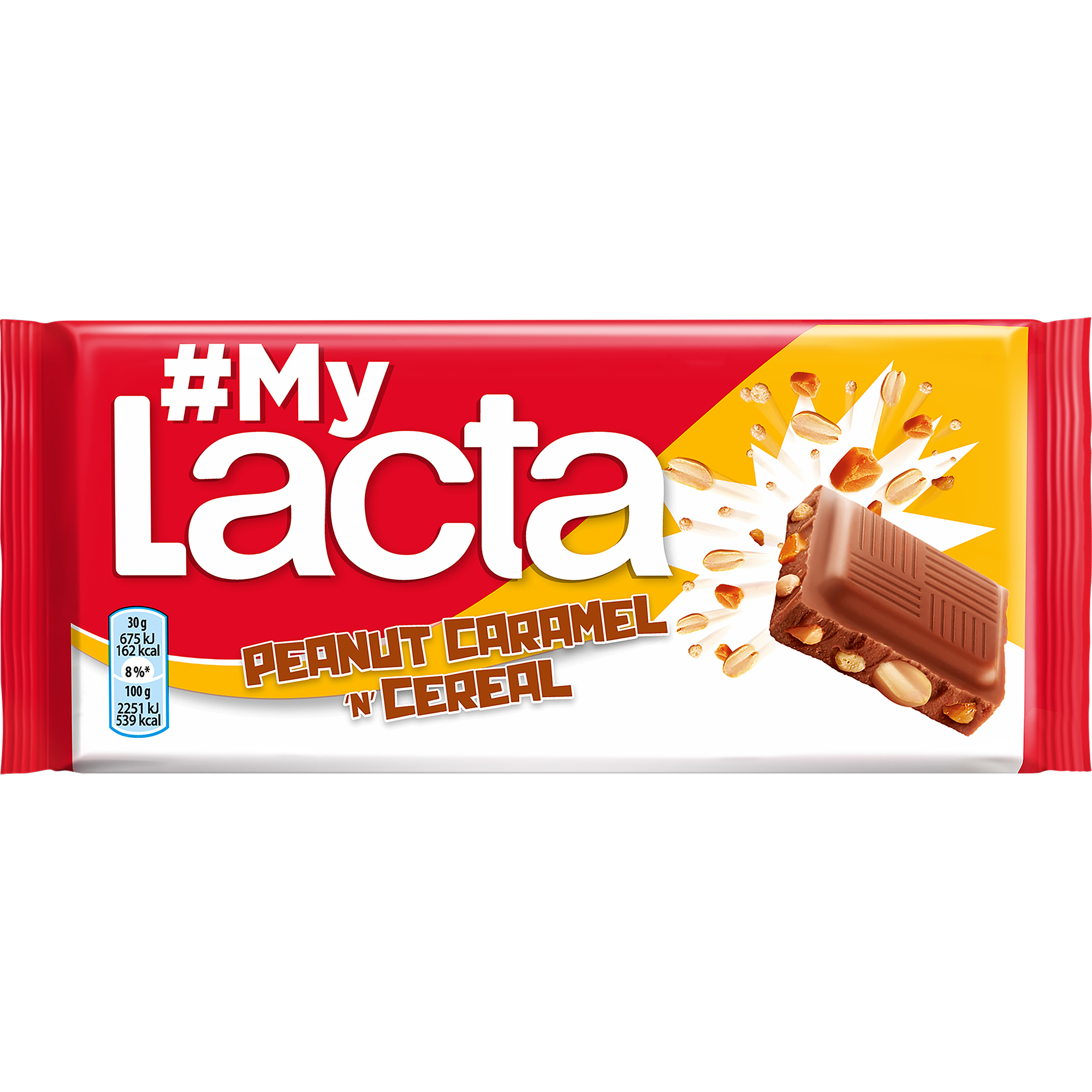 Σοκολάτα Γάλακτος με Φιστίκι & Καραμέλα Lacta (90g)