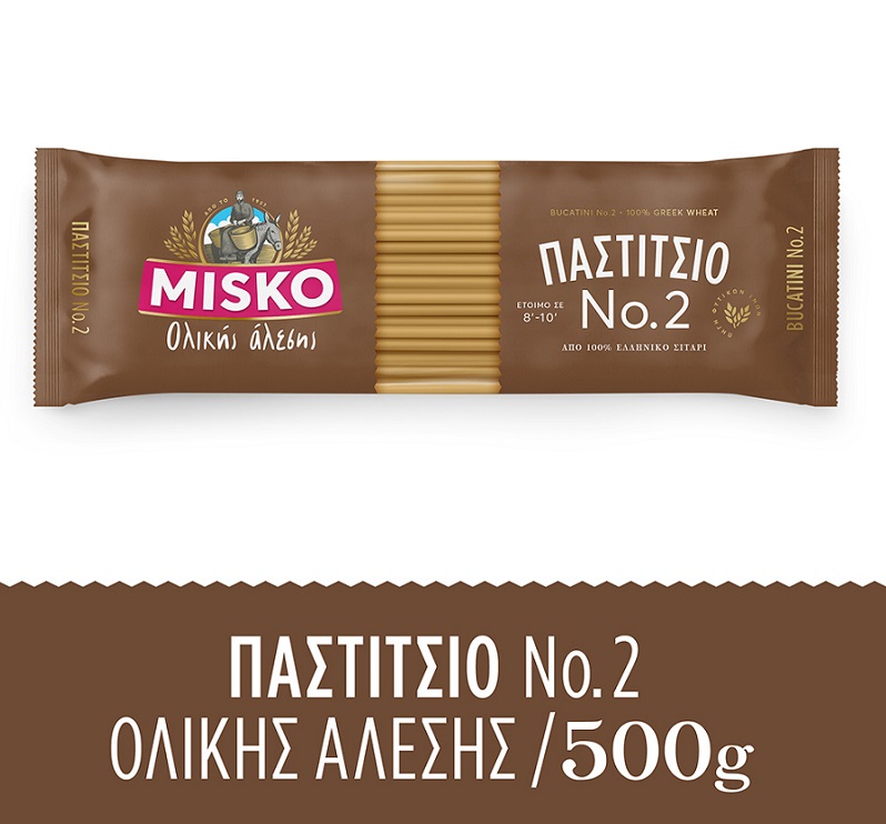 Παστίτσιο Νο2 Ολικής Άλεσης Misko (500g)