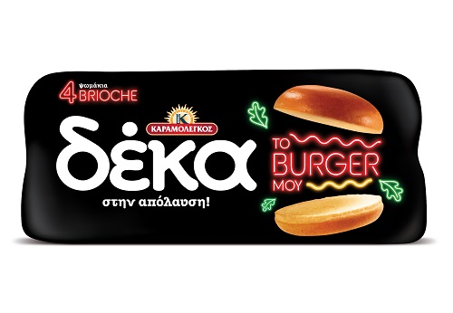 Ψωμάκια για Μπέργκερ Brioche Δέκα Καραμολέγκος (380g)