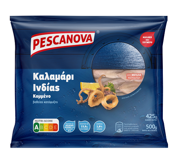 Καλαμάρι Ινδίας Κομμένο-Καθαρισμένο Pescanova (500gr – κ.β.425gr)