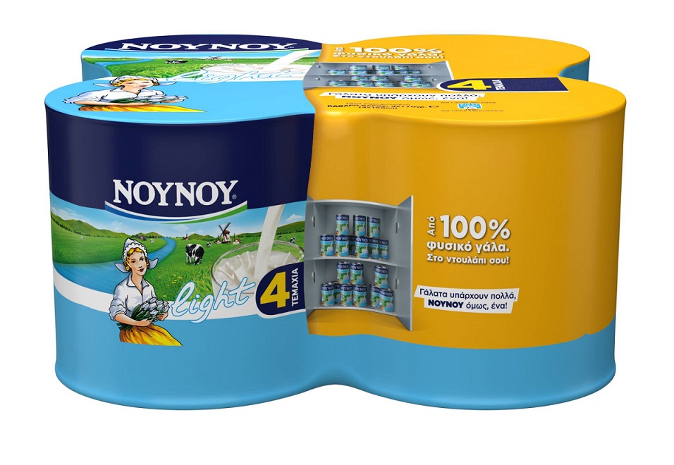 Γάλα Συμπυκνωμένο Light ΝΟΥΝΟΥ (4x170g)