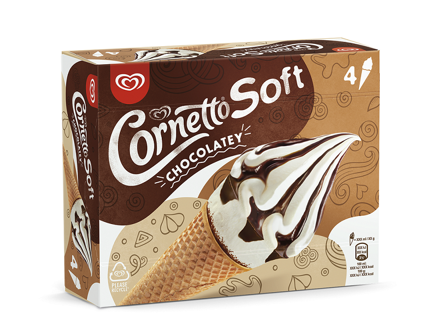 Ελαϊς-Unilever Hellas Α.Ε. Παγωτό Soft Cornetto (4x140ml)