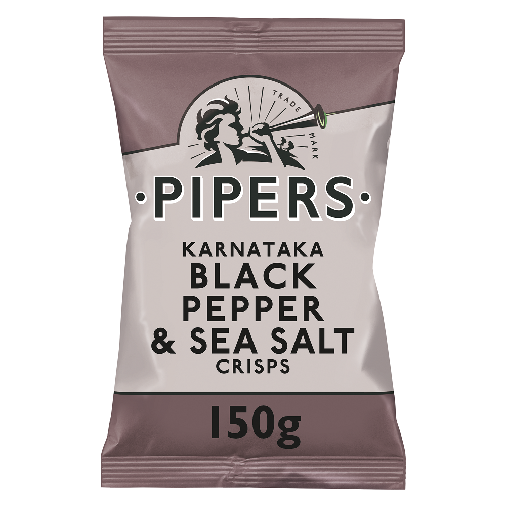 Πατατάκια με Μαύρο Πιπέρι & Θαλασσινό Αλάτι Pipers (150g)