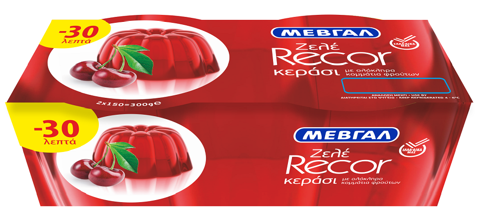Ζελέ Recor κεράσι Μεβγάλ (2 Χ 150 g) -0,30€