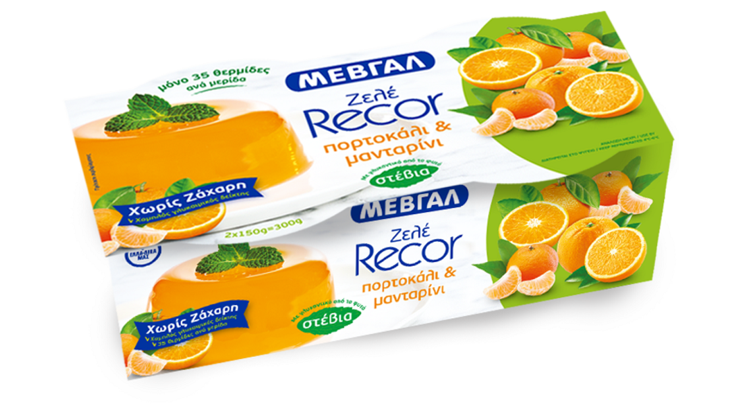 Ζελέ Recor Πορτοκάλι-Μανταρίνι Μεβγάλ (2 x150 g)