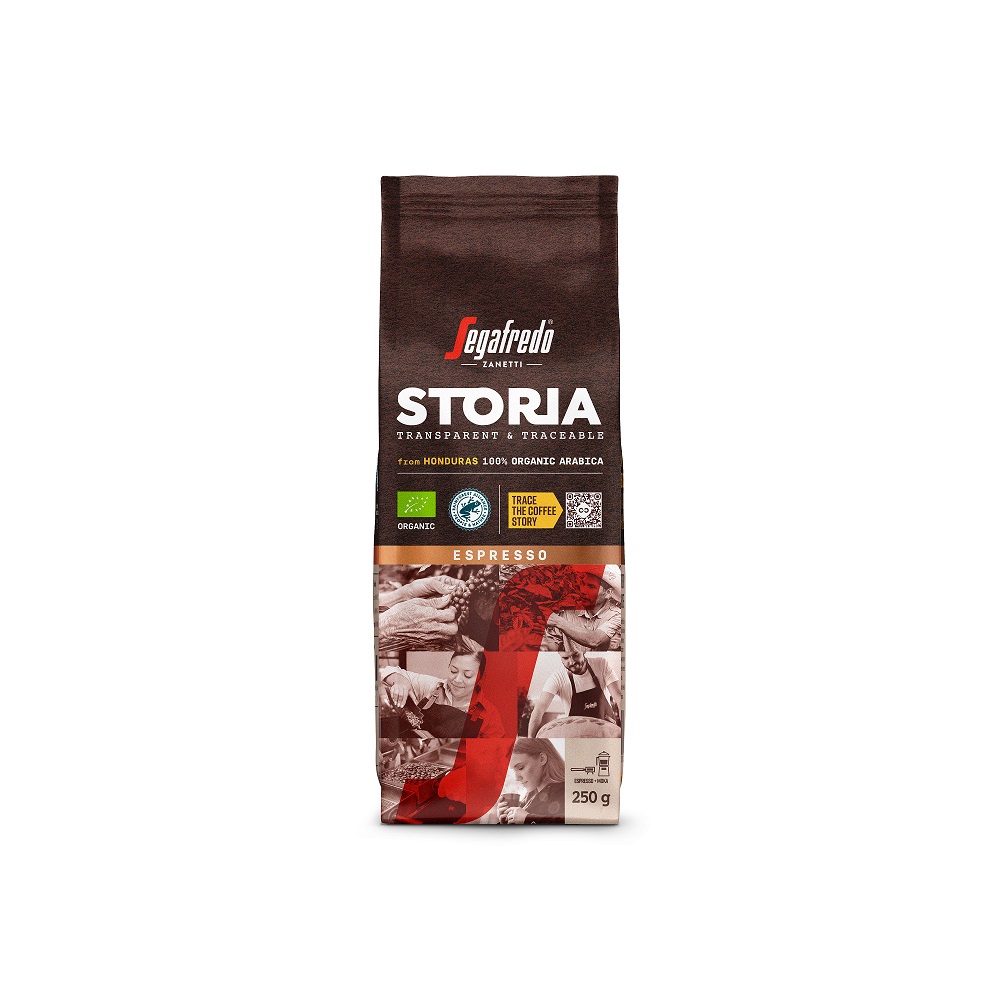 Segafredo Zanetti Καφές espresso αλεσμένος 100% Organic Arabica Storia Segafredo (250 g)