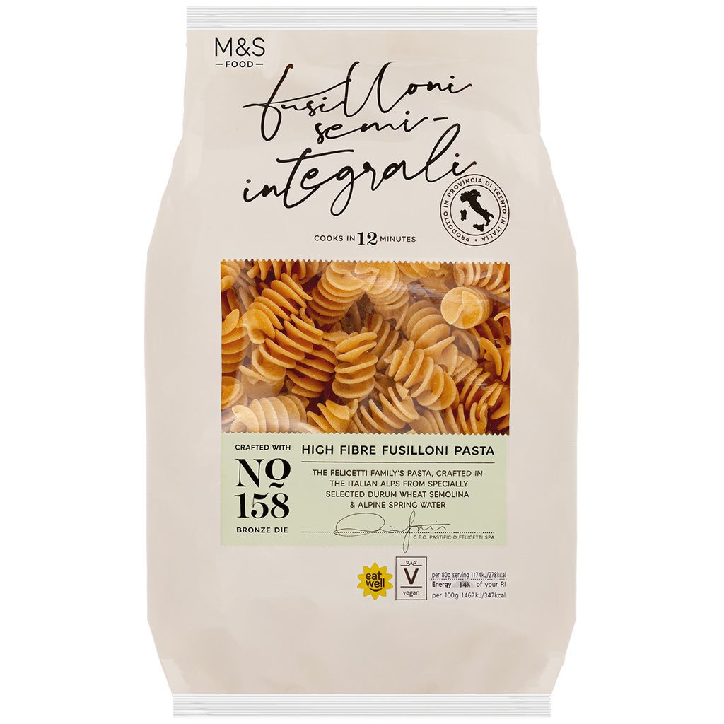 Marks & Spencer Ιταλικά Ζυμαρικά Βίδες από Σιμιγδάλι από Σκληρό Σίτο και από Σκληρό Σίτο Ολικής Άλεσης Marks & Spencer (500g)