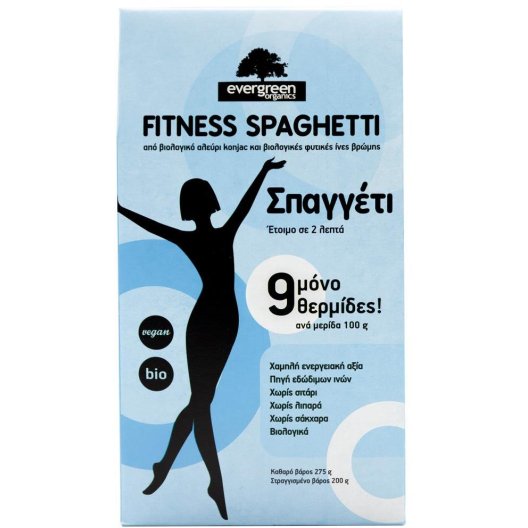 Βιοδιατροφική Fitness Pasta Σπαγγέτι Bio Evergreen (275g)