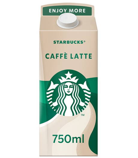 Starbucks Κρύο Ρόφημα καφέ Latte Starbucks (750ml)