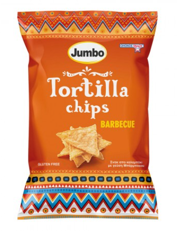 Ohonos Snacks Τσίπς Τορτίγιας Μπάρμπεκιου Jumbo (100g)