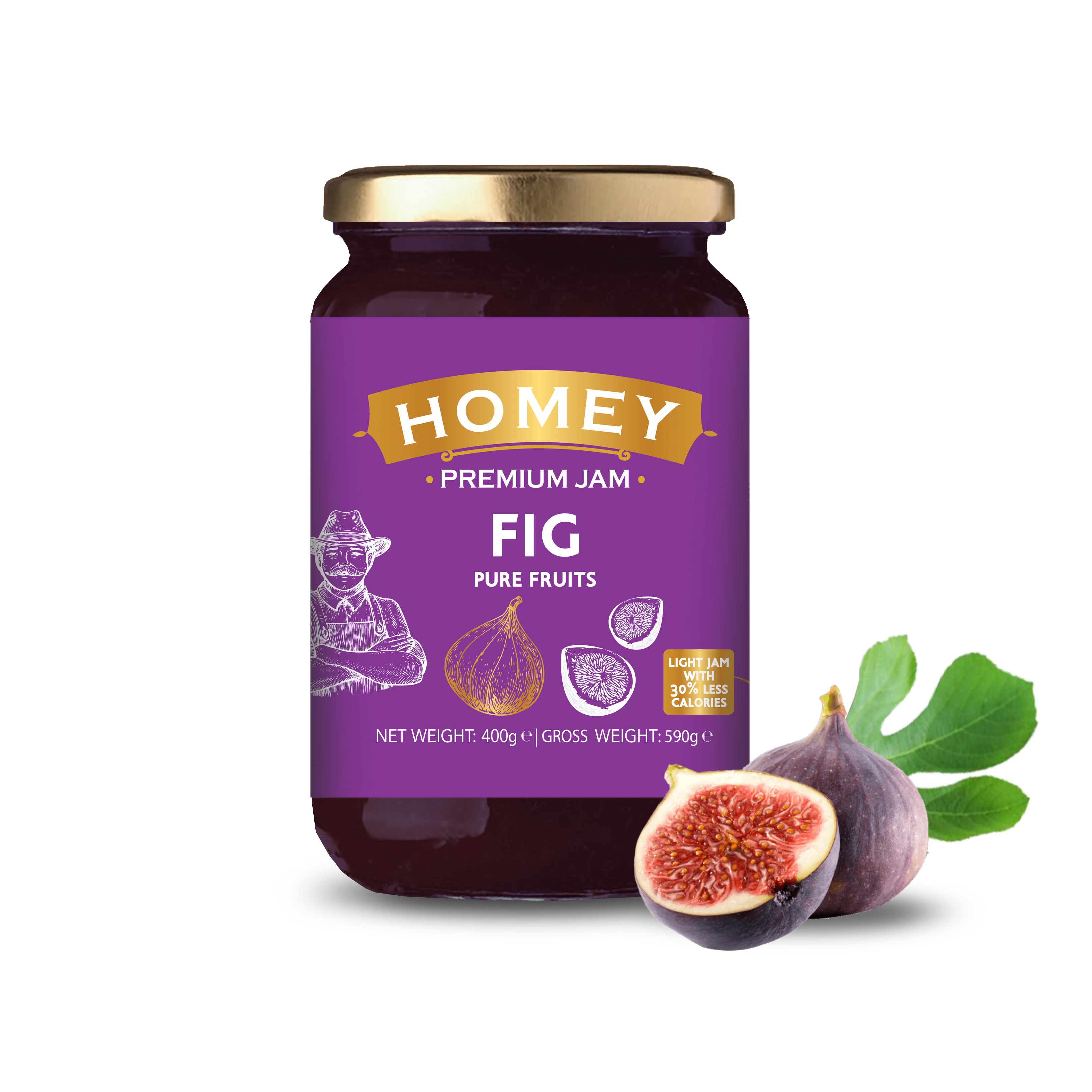 Amhes Pharma Μαρμελάδα Σύκο HOMEY Premium Jam (400g)