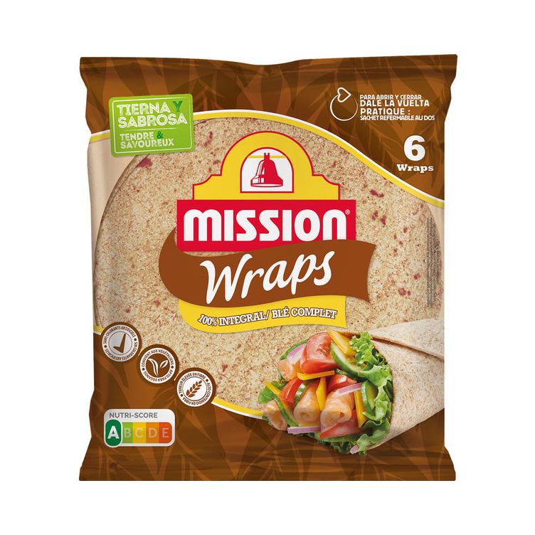 Mission Τορτίγια Ολικής 6 Τεμ Mission (370g)