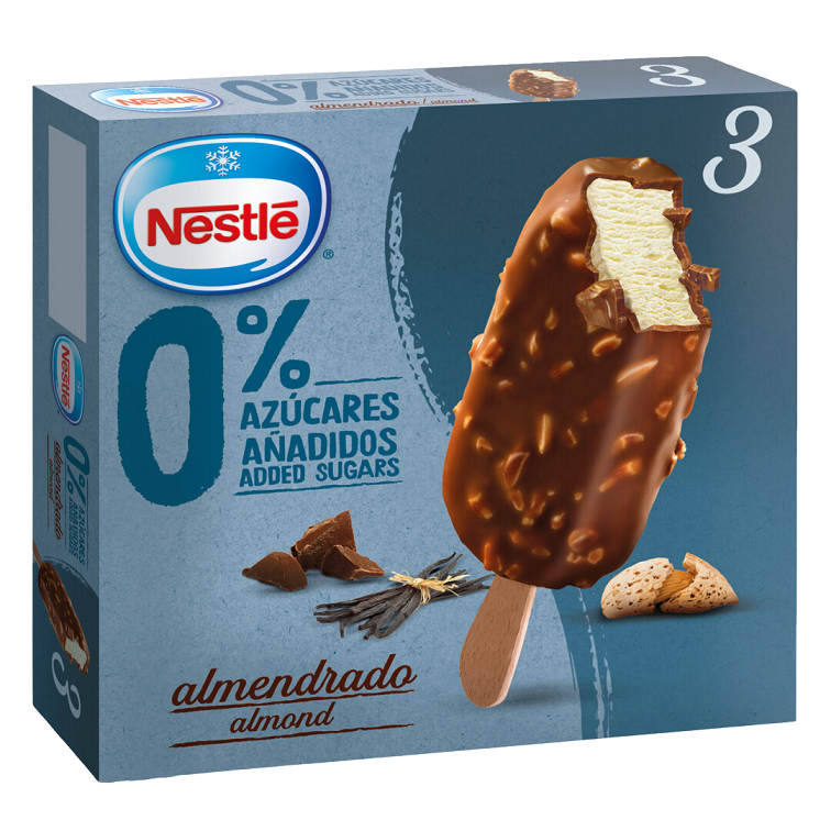 Froneri Παγωτό Mini sticks Vanilla Almonds Nestle (3X90ml)