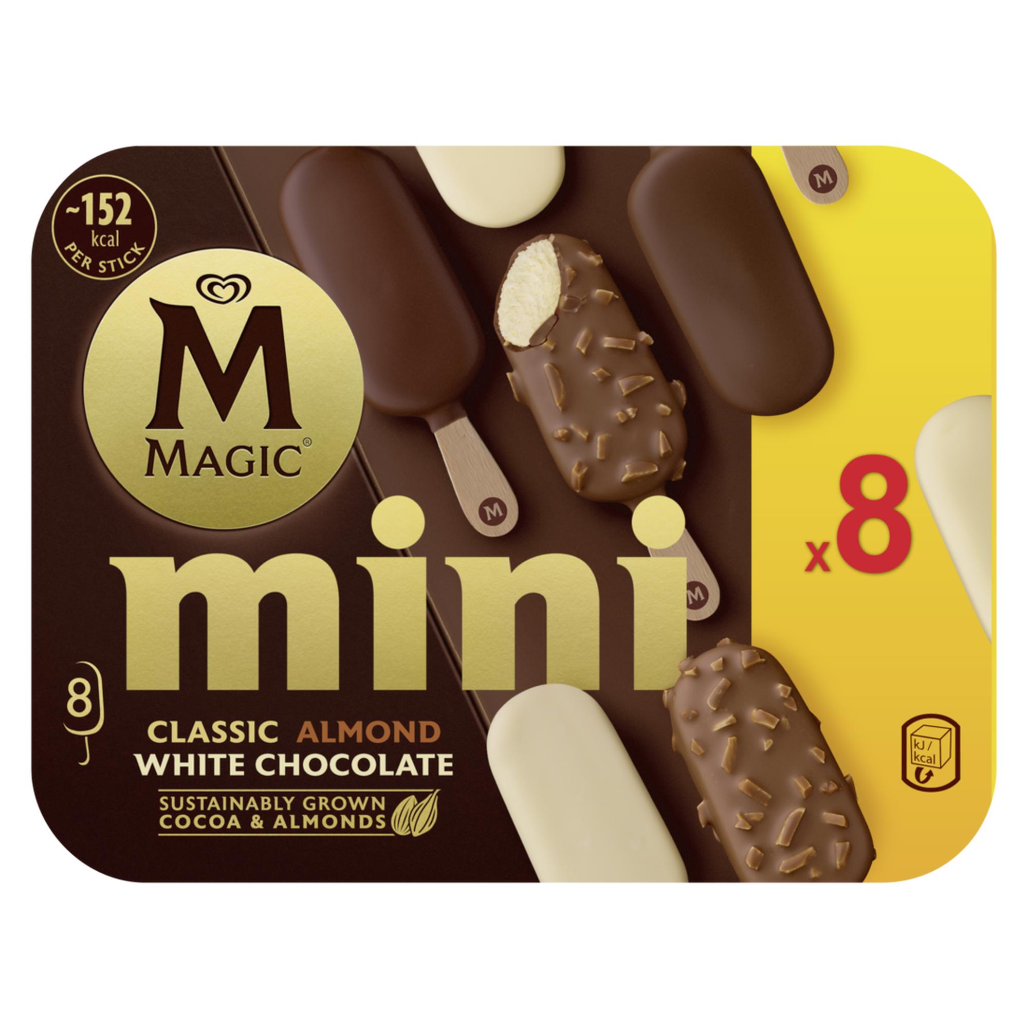 Ελαϊς-Unilever Hellas Α.Ε. Παγωτό Mini Classic Almond White Chocolate l Magic (8X55 ml)