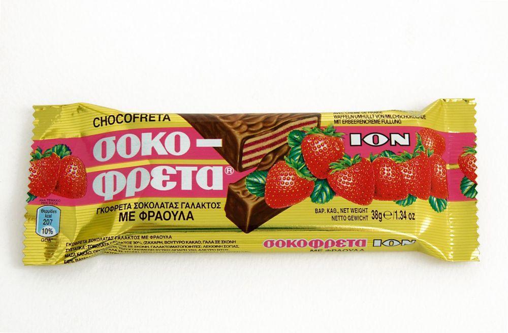 Σοκοφρέτα Φράουλα ΙΟΝ (38g)