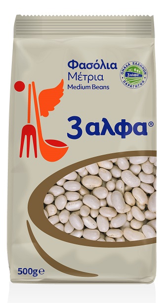 Φασόλια Μέτρια Ο.Δ. 3αλφα (500 g)