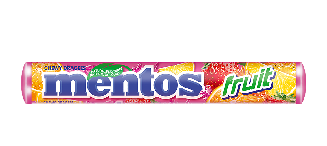 Καραμέλες Fruit Mentos (38 g)