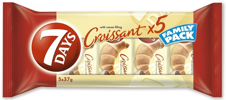 Κρουασάν Κακάο 7 Days Πολυσυσκευασία (5x37g)