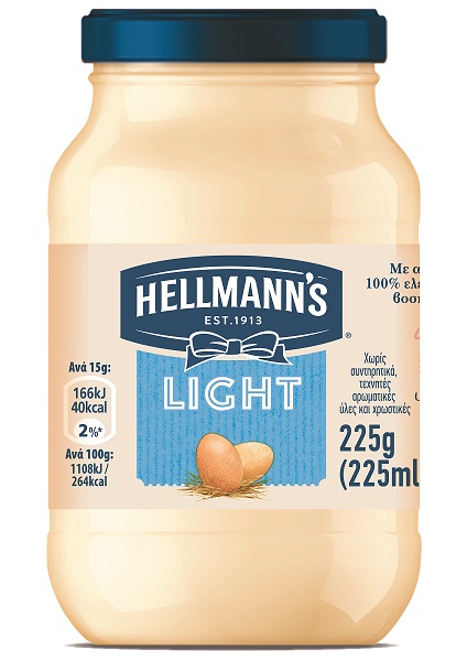 Μαγιονέζα Light Hellmann’s (225 ml)