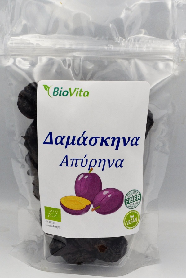Biovita Δαμάσκηνα Απύρηνα βιολογικά Biovita (200 g)