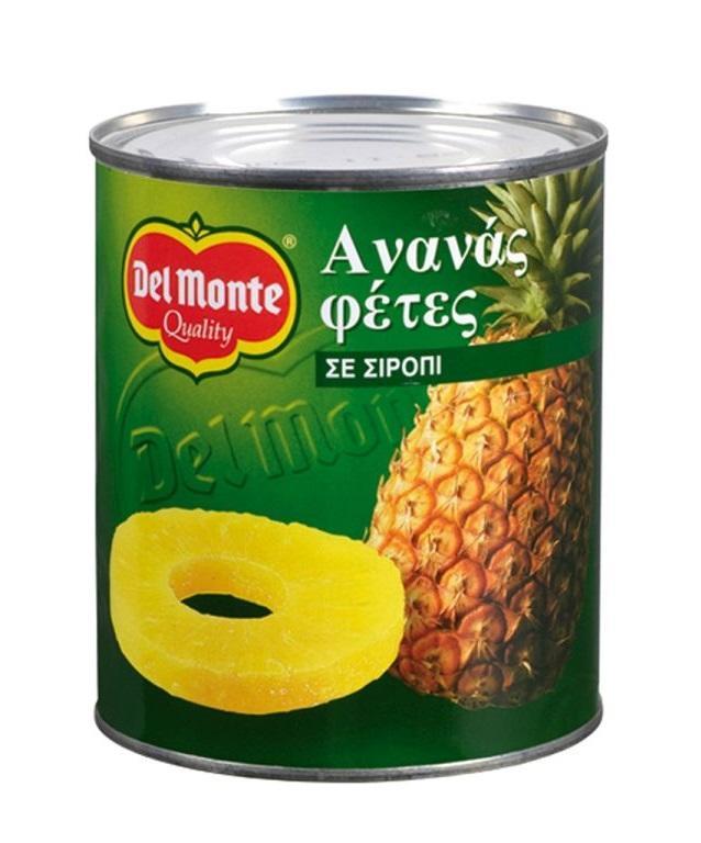 Κομπόστα Ανανά Φέτες σε Σιρόπι Del Monte (570 g)