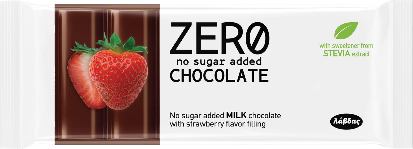 Σοκολάτα Γάλακτος Γεμιστή με Φράουλα No Sugar Geneva (32 g)