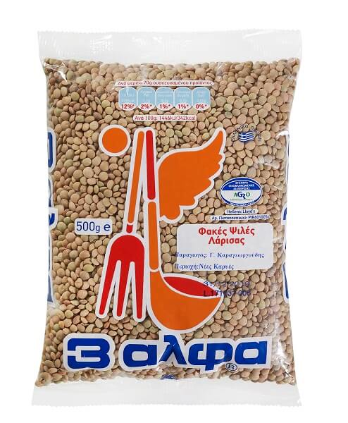 Φακές Ψιλές Ο.Δ. 3αλφα (500 g)