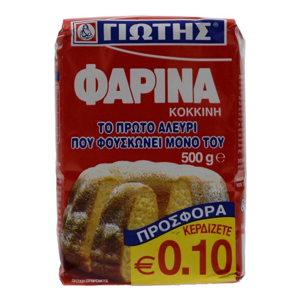 Φαρίνα Κόκκινη Γιώτης (500 g) -0,10