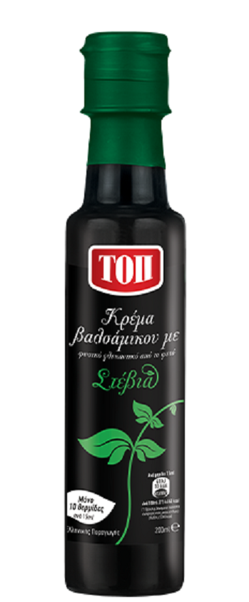 Ξύδι Κρέμα Βαλσάμικο από Στέβια Τοπ (200 ml)