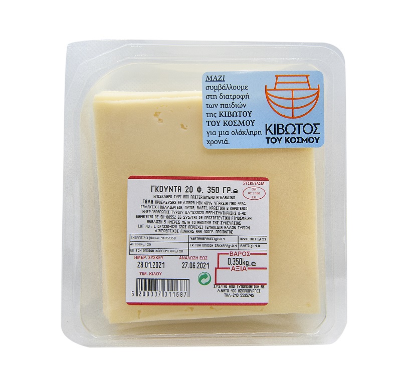 Τυρί σε φέτες Gouda (20 φέτες) (350 g)