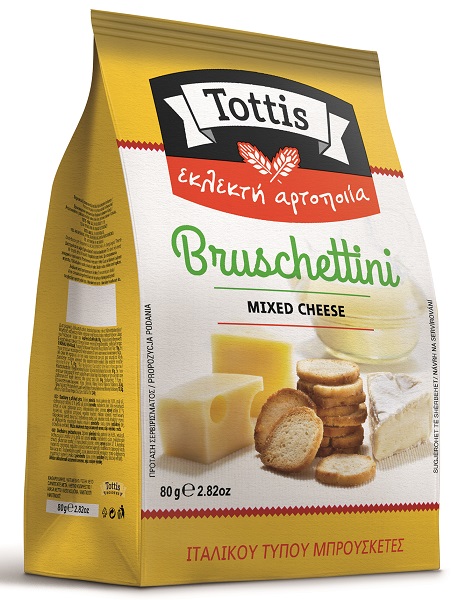 Bruscettini με Τυρί tottis (80 g)