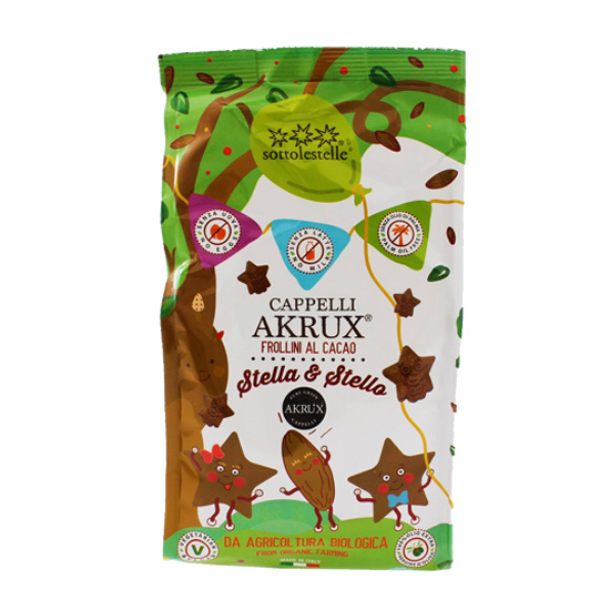 Βιολογικά Μπισκότα με Κακάο Stella e Stello Sottolestelle (300g)