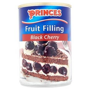 Γλύκισμα Γέμιση Μαύρα Κεράσια Princes (410g)