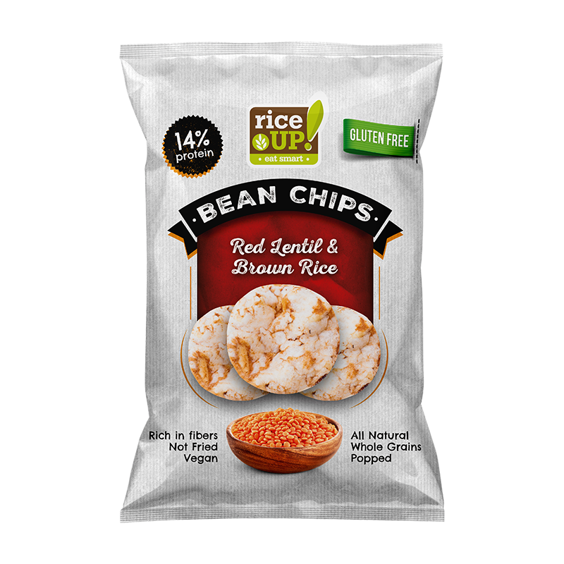 Τσιπς Ρυζιού Ολικής Άλεσης με Κόκκινη Φακή Rice Up! (60g)