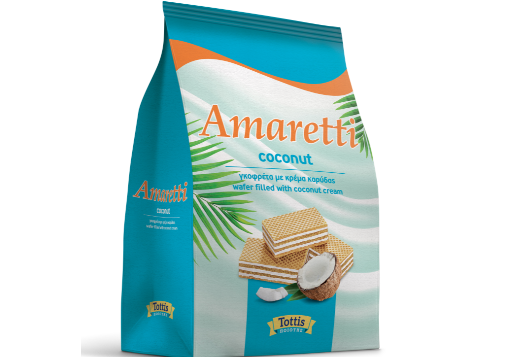 Γκοφρέτα με Κρέμα Καρύδας Amaretti (135g)