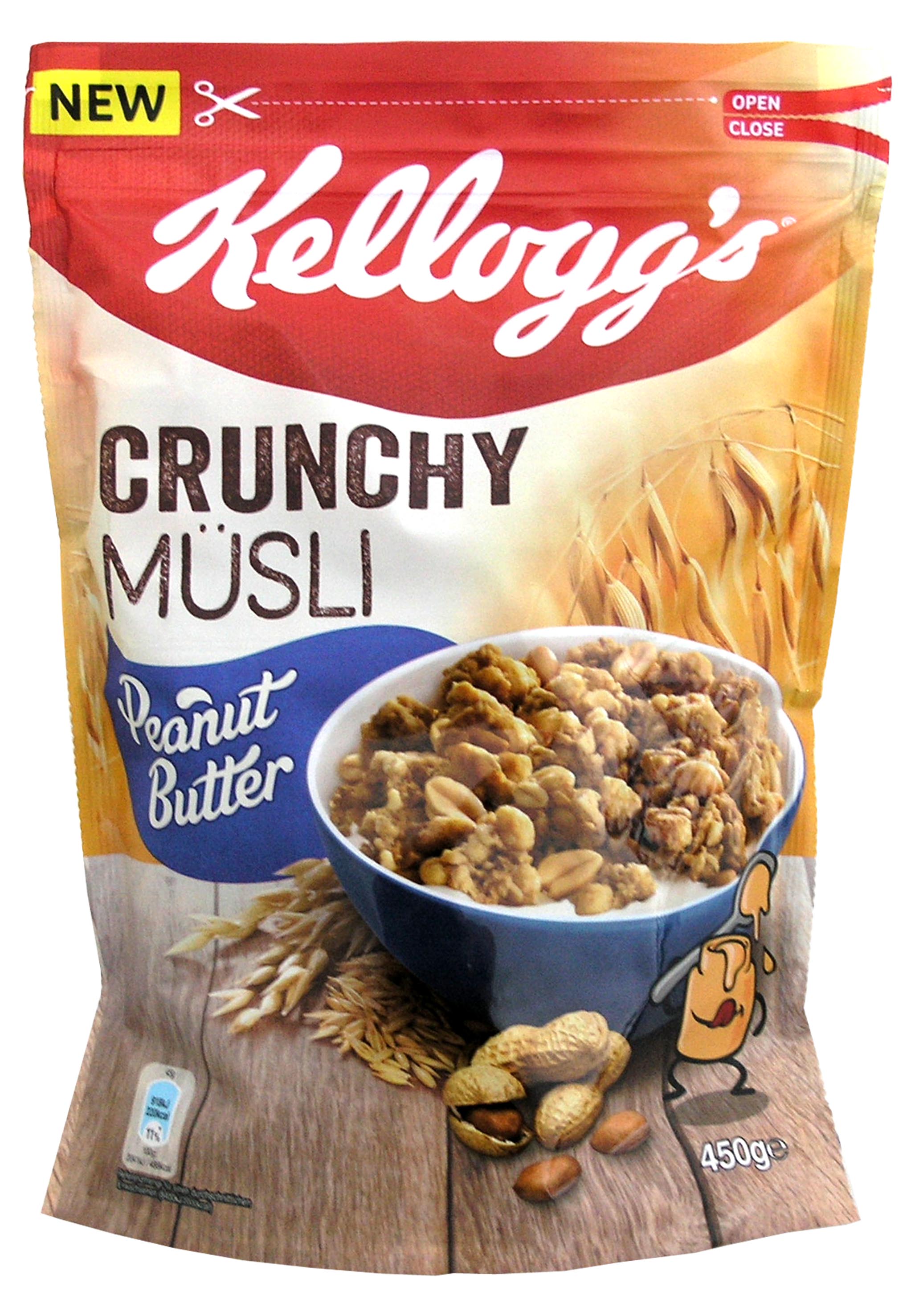Δημητριακά Crunchy Clustres Peanut Butter Kellogg’s (450gr)