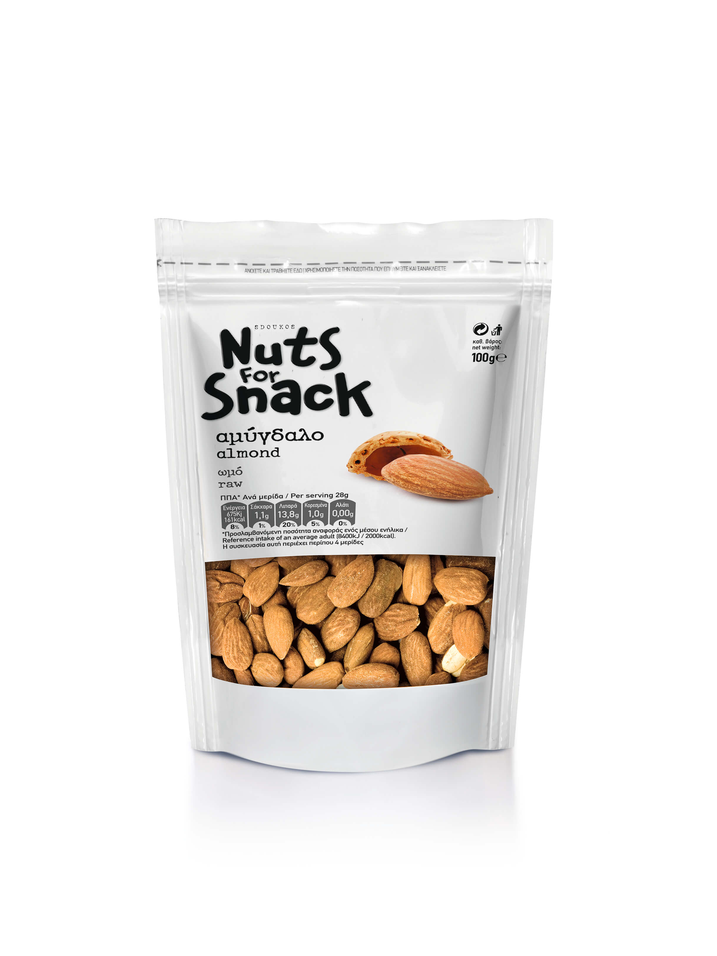 Σδούκος Ωμά Αμύγδαλα Σδούκος (100g)
