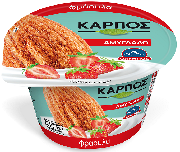 Ελληνικά Γαλακτοκομεία Α.Ε. Επιδόρπιο Αμυγδάλου με Γεύση Φράουλα ΟΛΥΜΠΟΣ (150g)