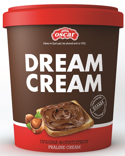 Πραλίνα Φουντουκιού Dream Cream Oscar (400g)