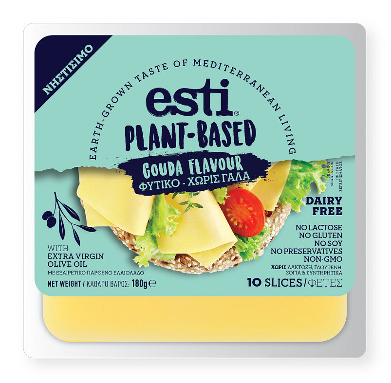 Τυρί Gouda Φυτικό σε Φέτες Esti (180g)