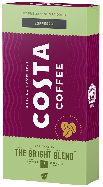Κάψουλες Espresso Bright Blend Costa Coffee (10 τεμ)