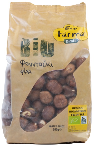 Βιολογικό Φουντούκι Ωμό (Ψίχα) Bio Farma (200g)